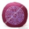 Cojín Zafú Meditación - Color Rojo Purpura 8 Símbolos Auspiciosos Budistas