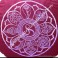 Cojín Zafú Meditación - Color Rojo Purpura 8 Símbolos Auspiciosos Budistas